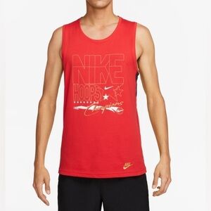 Nike men’s Dri-FIT Primary Hoops‎ Tank top basketball tank top red size small
